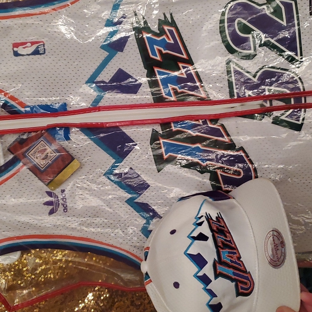 Adidas Utah Jazz Jersey and Matching Mitchell & Ness Snapback